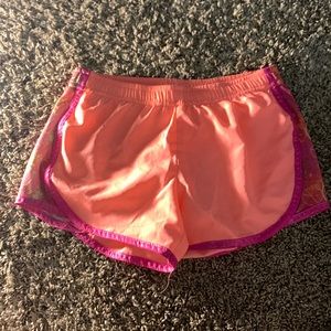 SO pink peace running/workout shorts